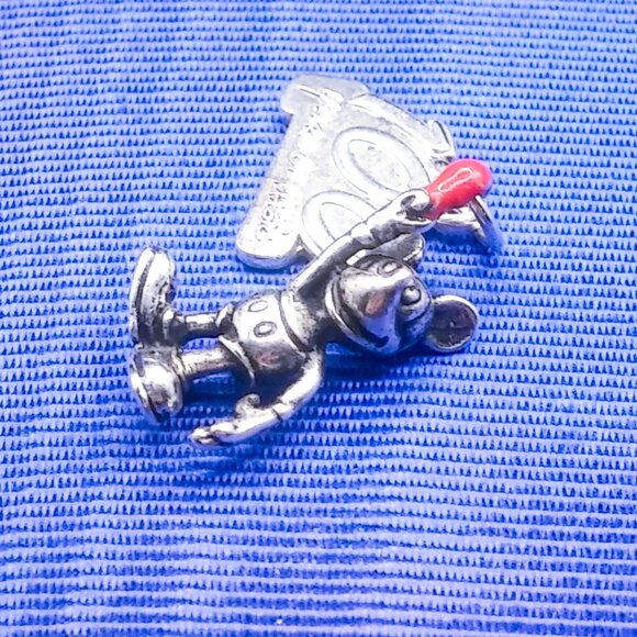 925 Sterling Silver DISNEY 100 Years of Magic w/ 3D Mickey Mouse Charm Set - Picture 6 of 10